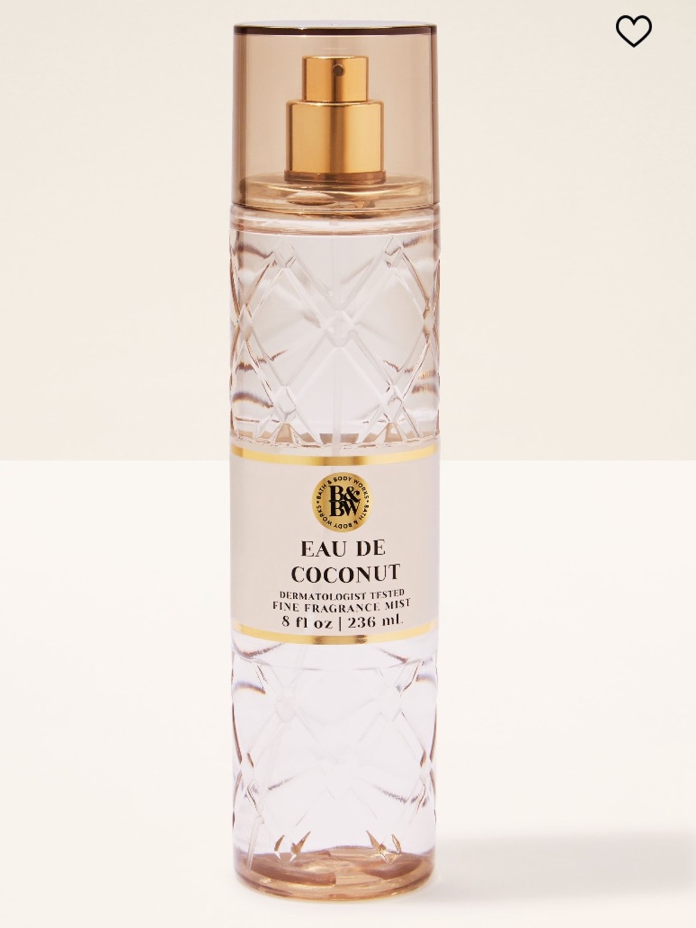 🥥 “EAU DE COCONUT” 🥥 Fine Fragrance Mist by B&BW, 8 fl oz / 236 mL, NWTag